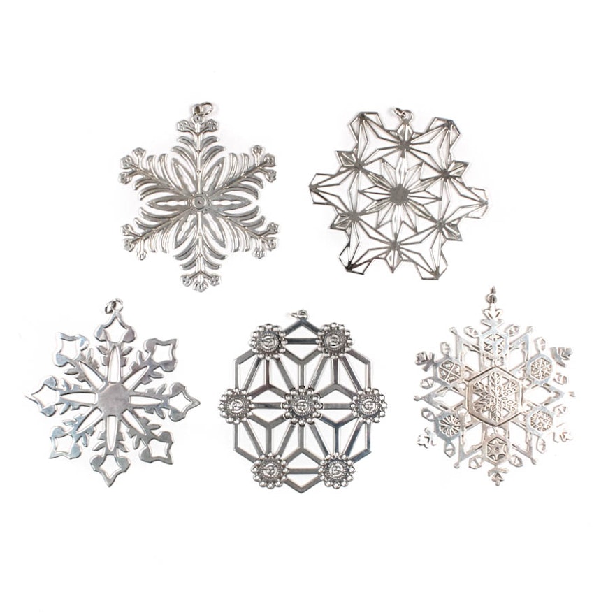 Sterling Silver Christmas Ornaments