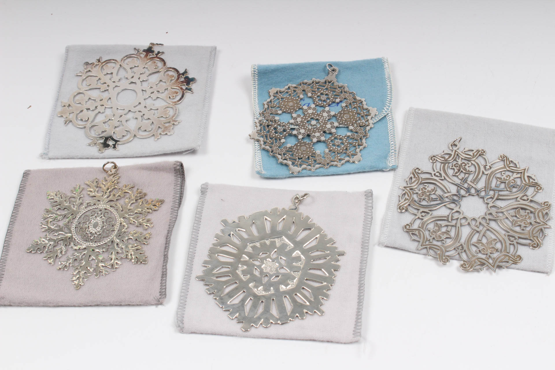 Sterling Silver Christmas Ornaments