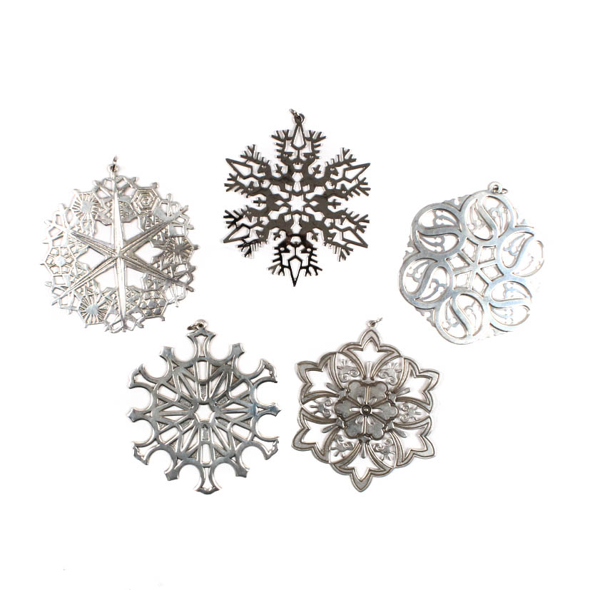 Sterling Silver Christmas Ornaments