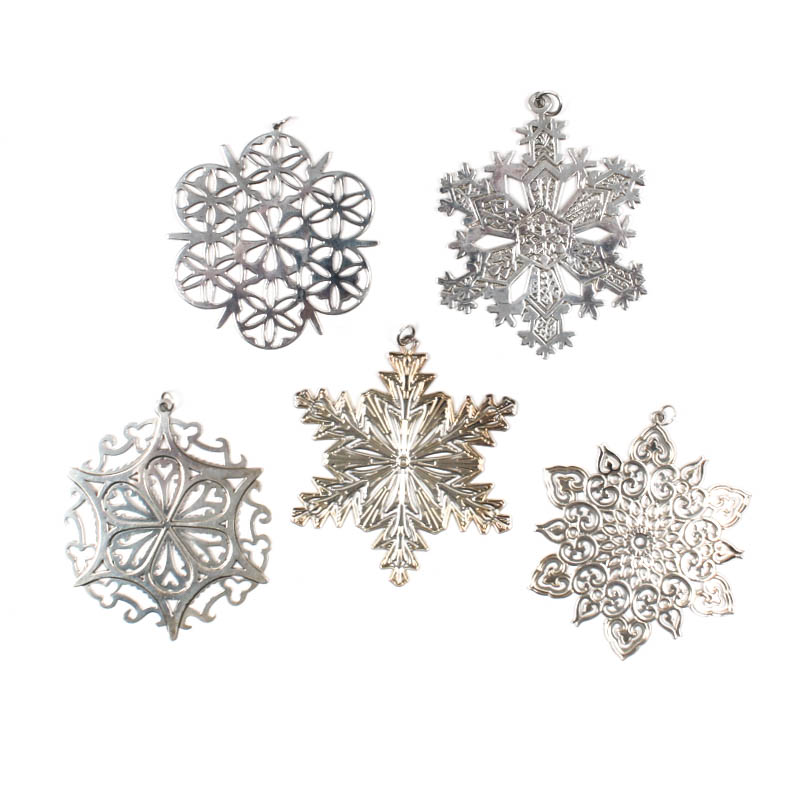 Sterling Silver Christmas Ornaments