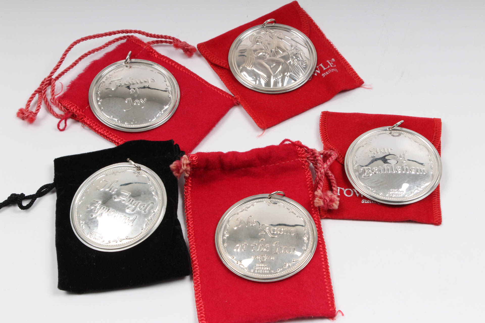 Sterling Silver Towle Nativity Christmas Ornament Collection