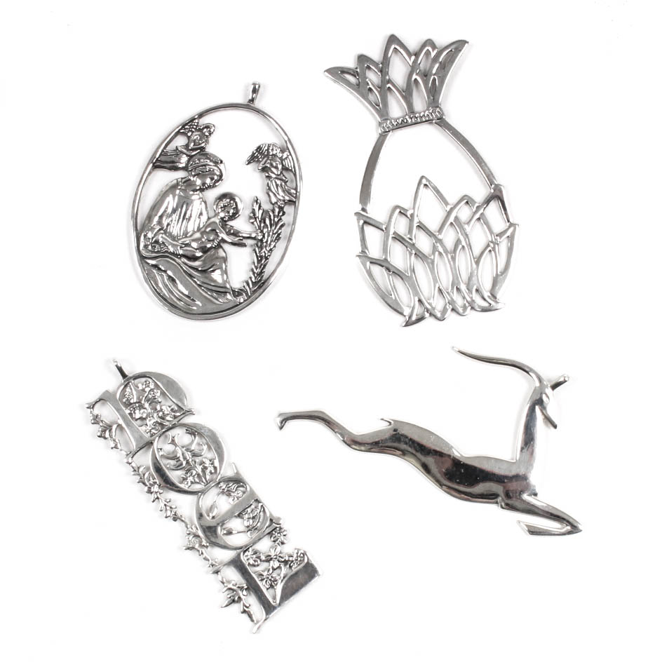 Sterling Silver Christmas Ornament Collection