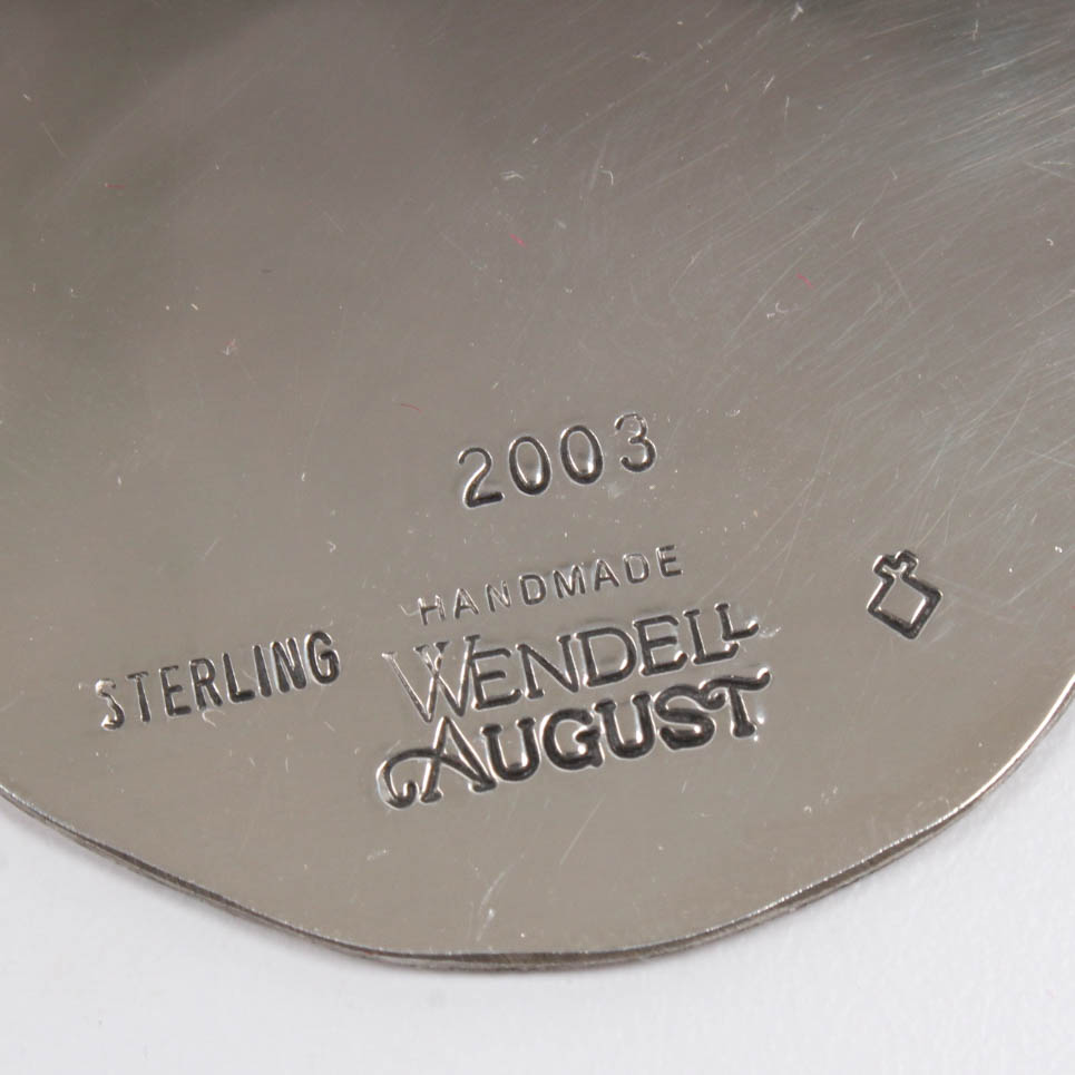 Three Sterling Silver Wendell August Handmade Christmas Ornaments