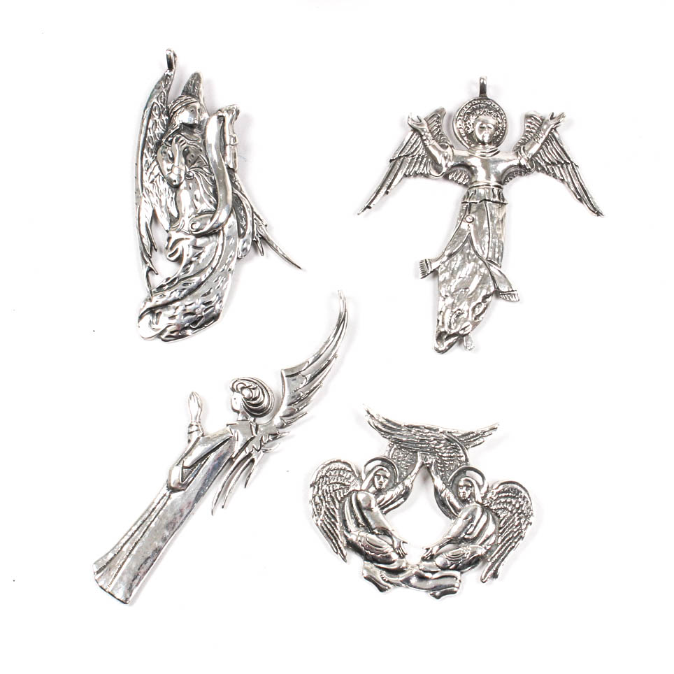 Sterling Silver Angel Ornaments