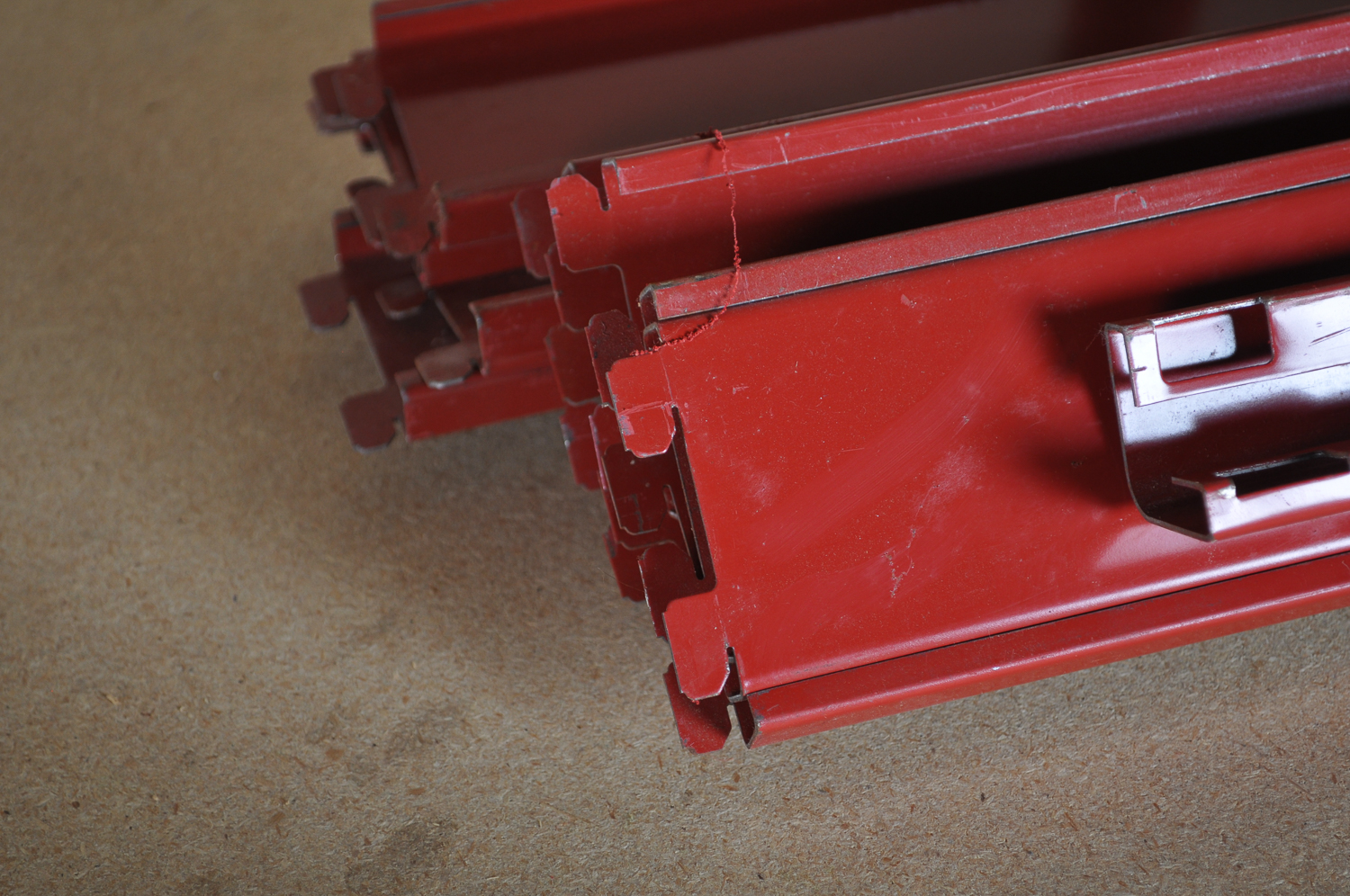 Large Lot of Adjustable Metal Work Shelves