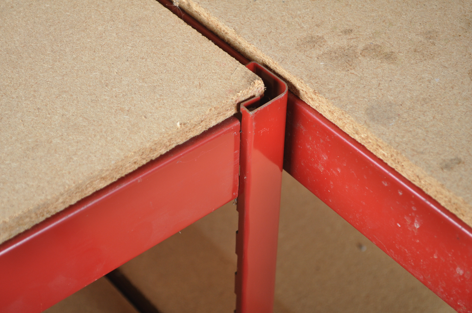 Large Lot of Adjustable Metal Work Shelves