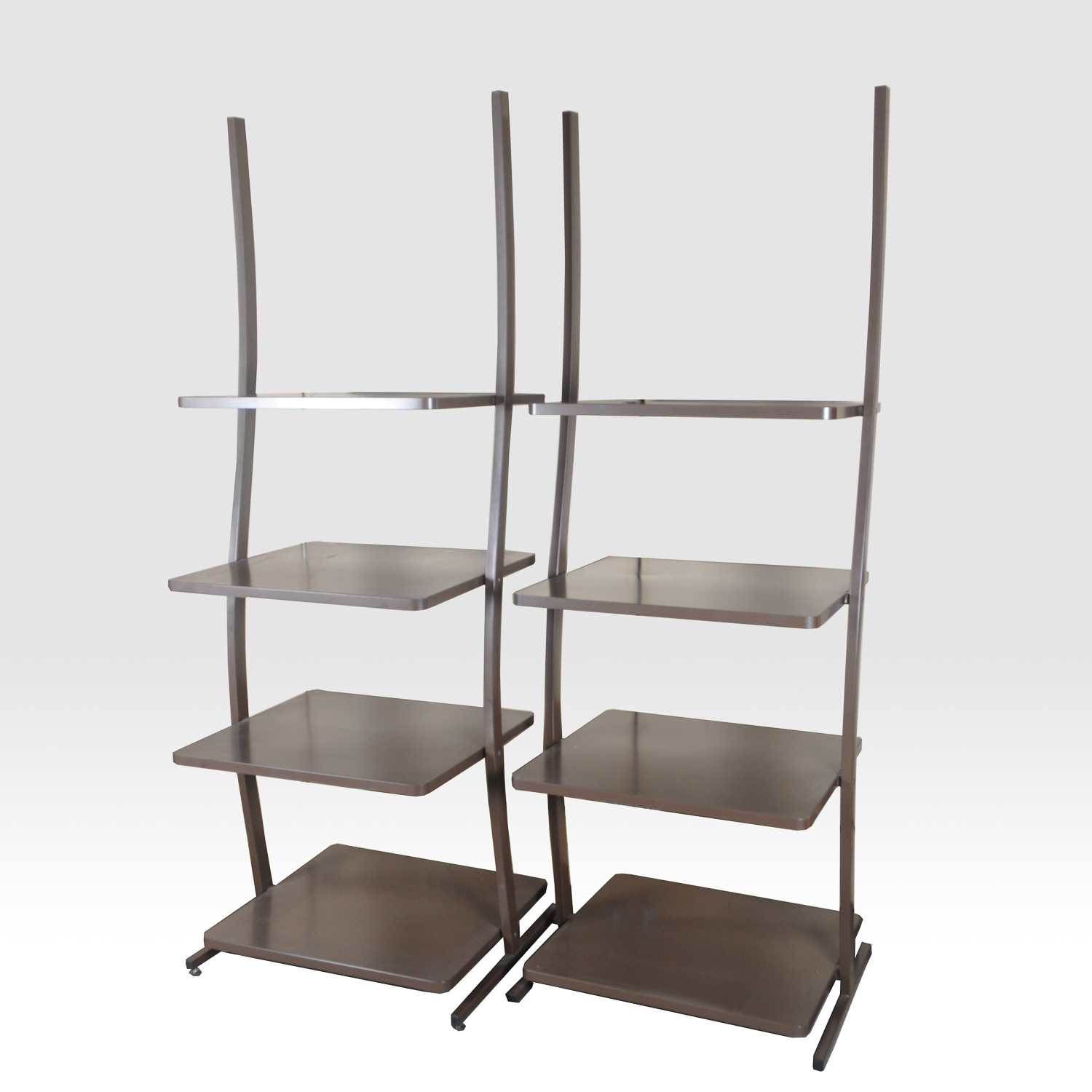 Modernist Style Metal Shelving Units