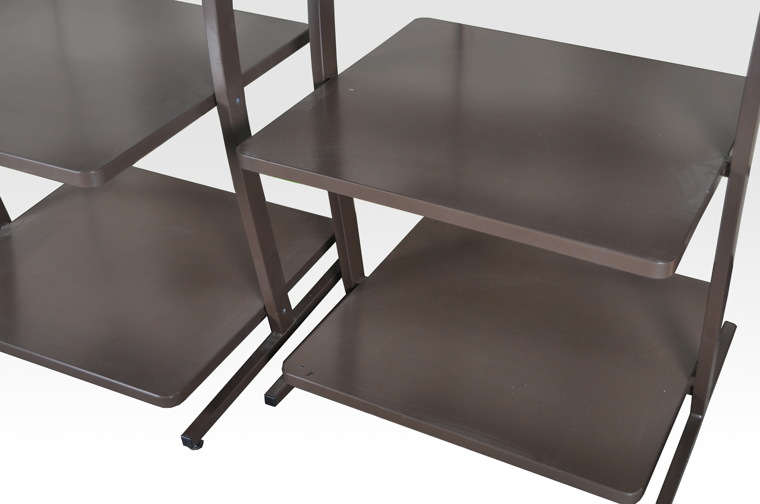 Modernist Style Metal Shelving Units