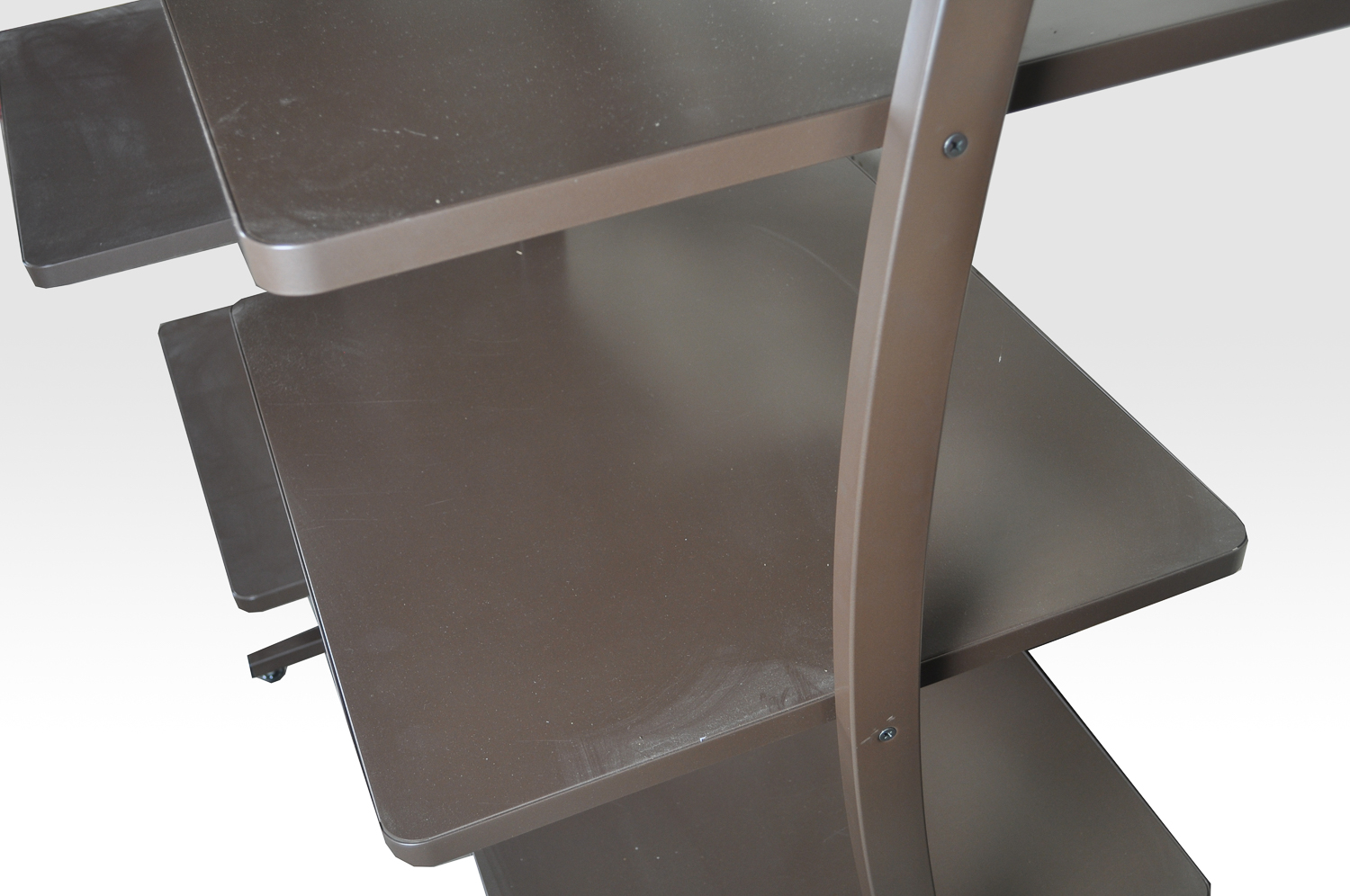 Modernist Style Metal Shelving Units