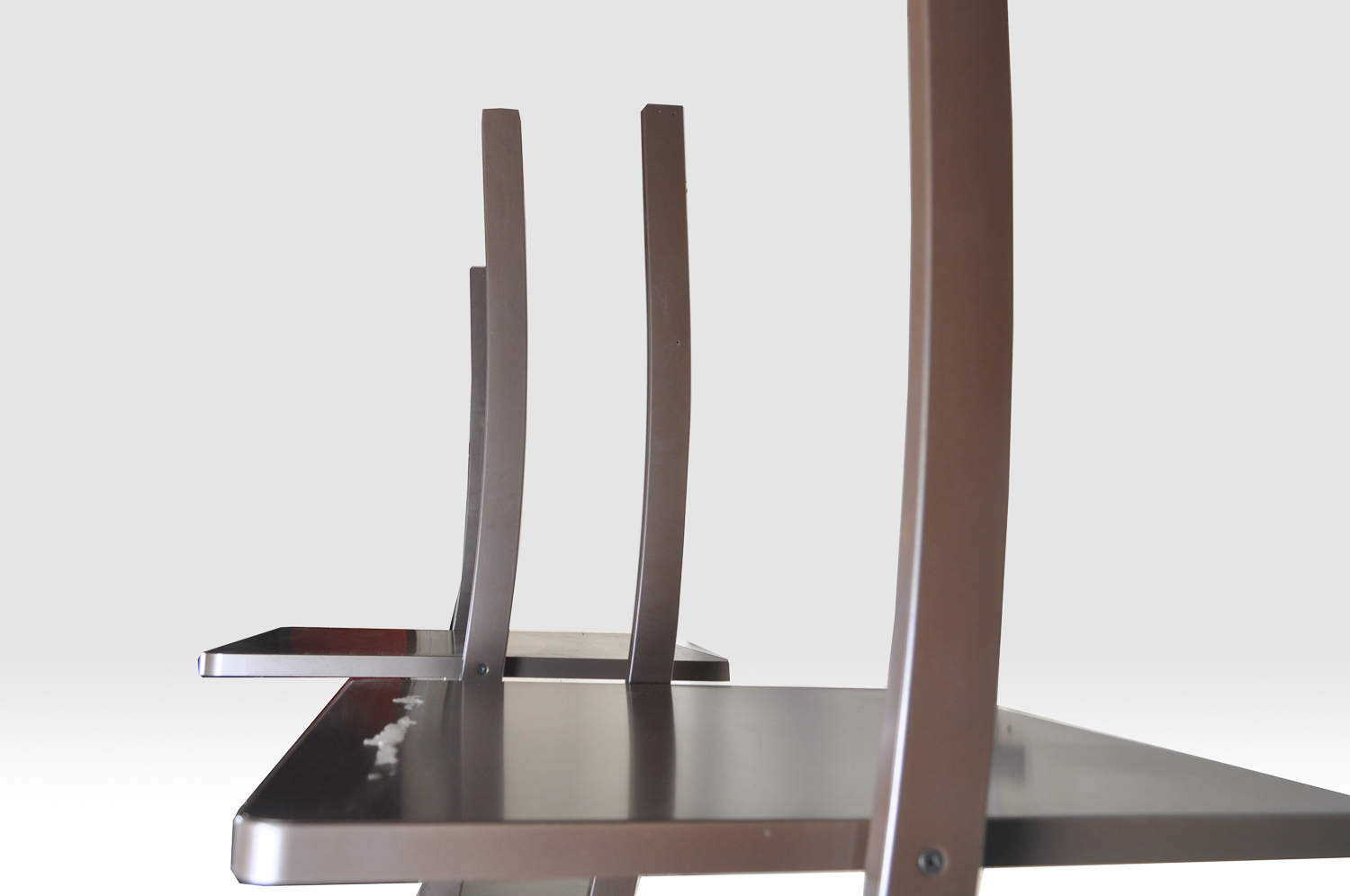 Modernist Style Metal Shelving Units