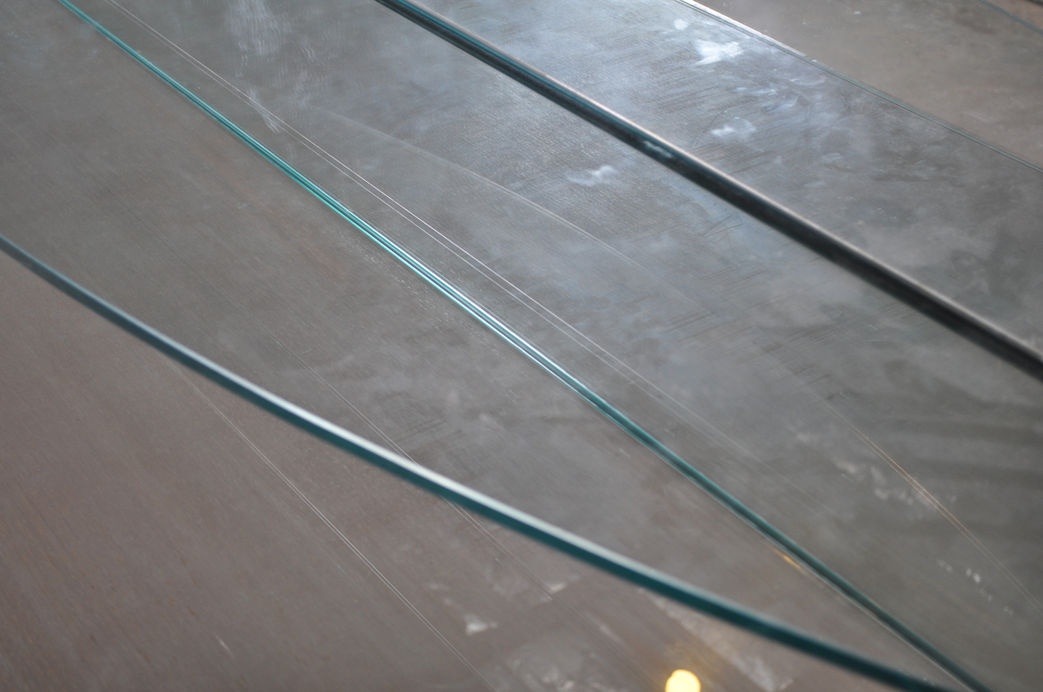 Modern ELLO Blonde Glass Top Dresser