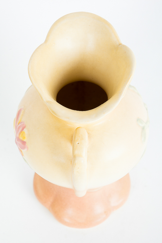 Hull Pottery Vases in "Magnolia" Pattern