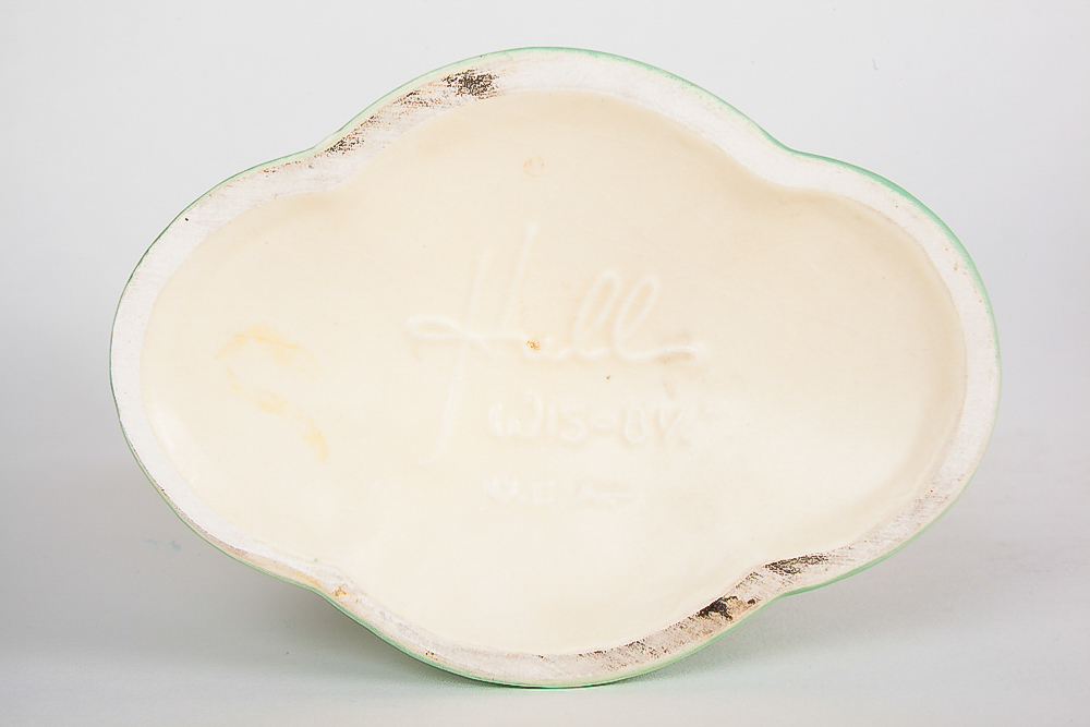 Hull Pottery Vase in "Wildflower" and Basket in "Woodland" Pattern