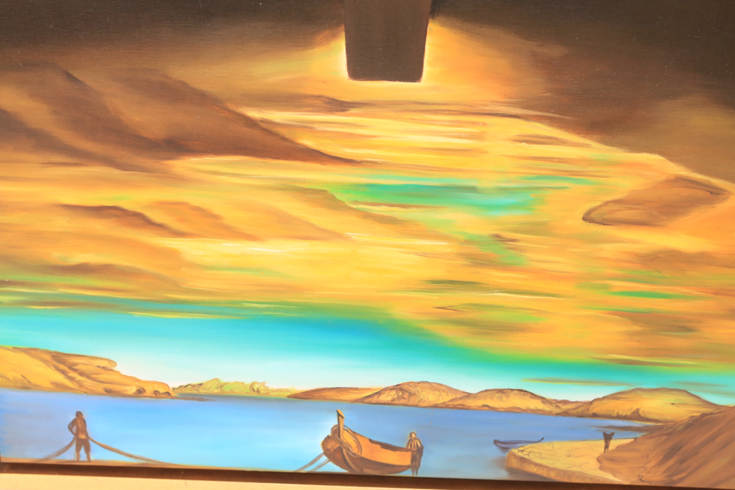 Crucifix Oil Painting After Salvador Dali