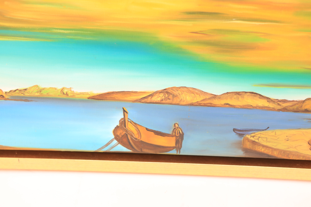 Crucifix Oil Painting After Salvador Dali