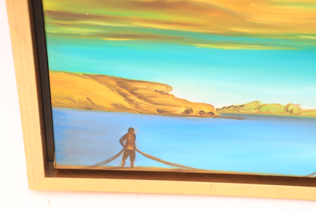 Crucifix Oil Painting After Salvador Dali