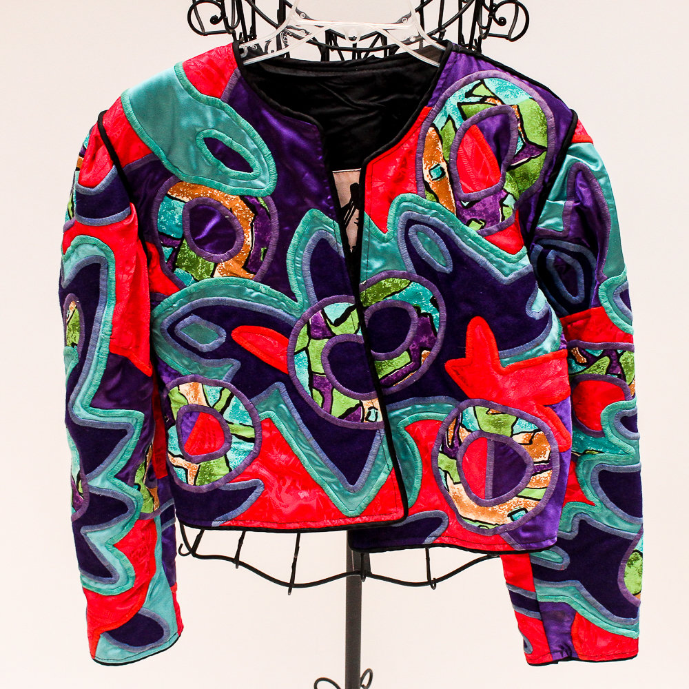 Vintage Judith Roberts Abstract Patchwork Jacket