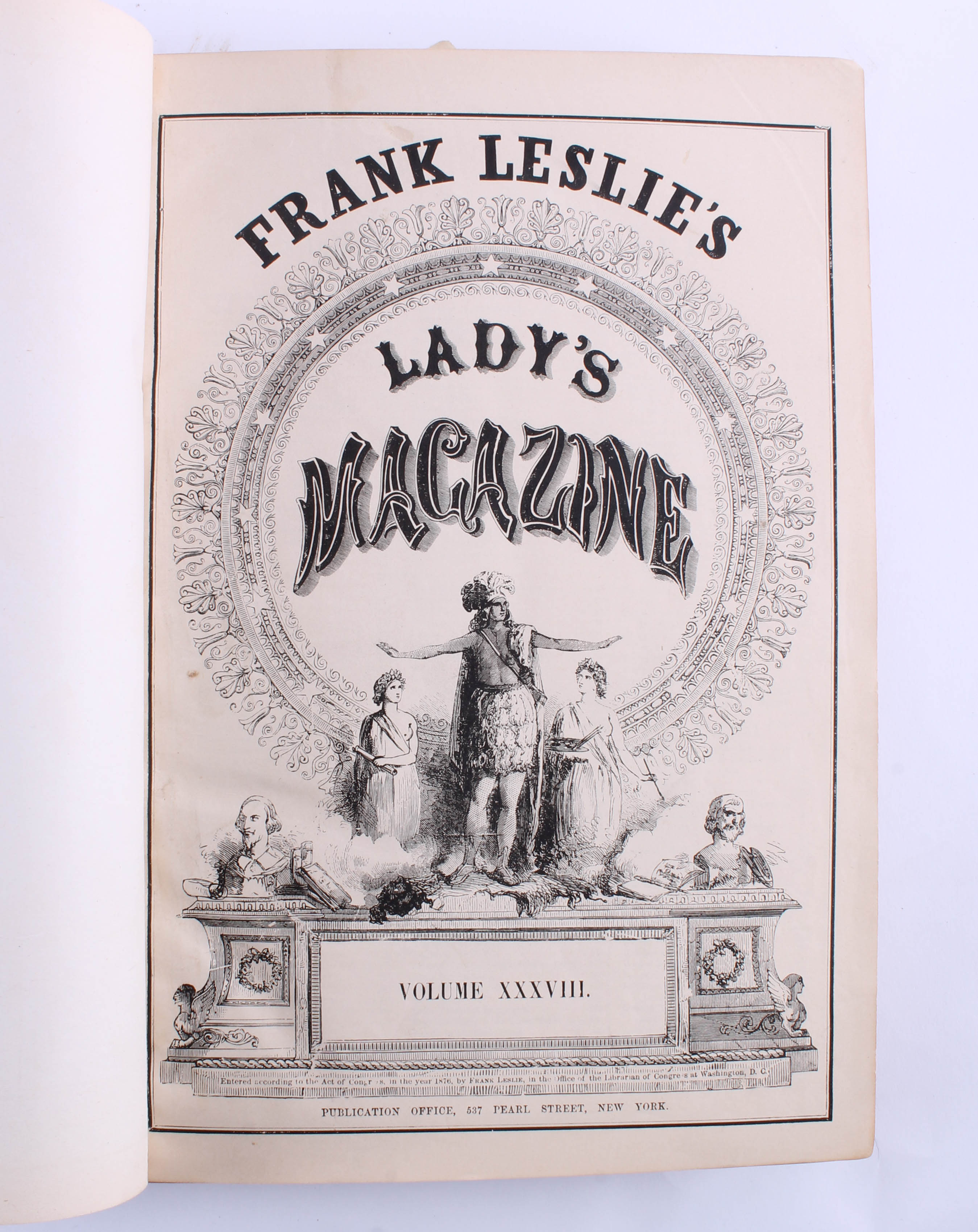 Antique "Frank Leslie's Lady's Magazine" Volume 38