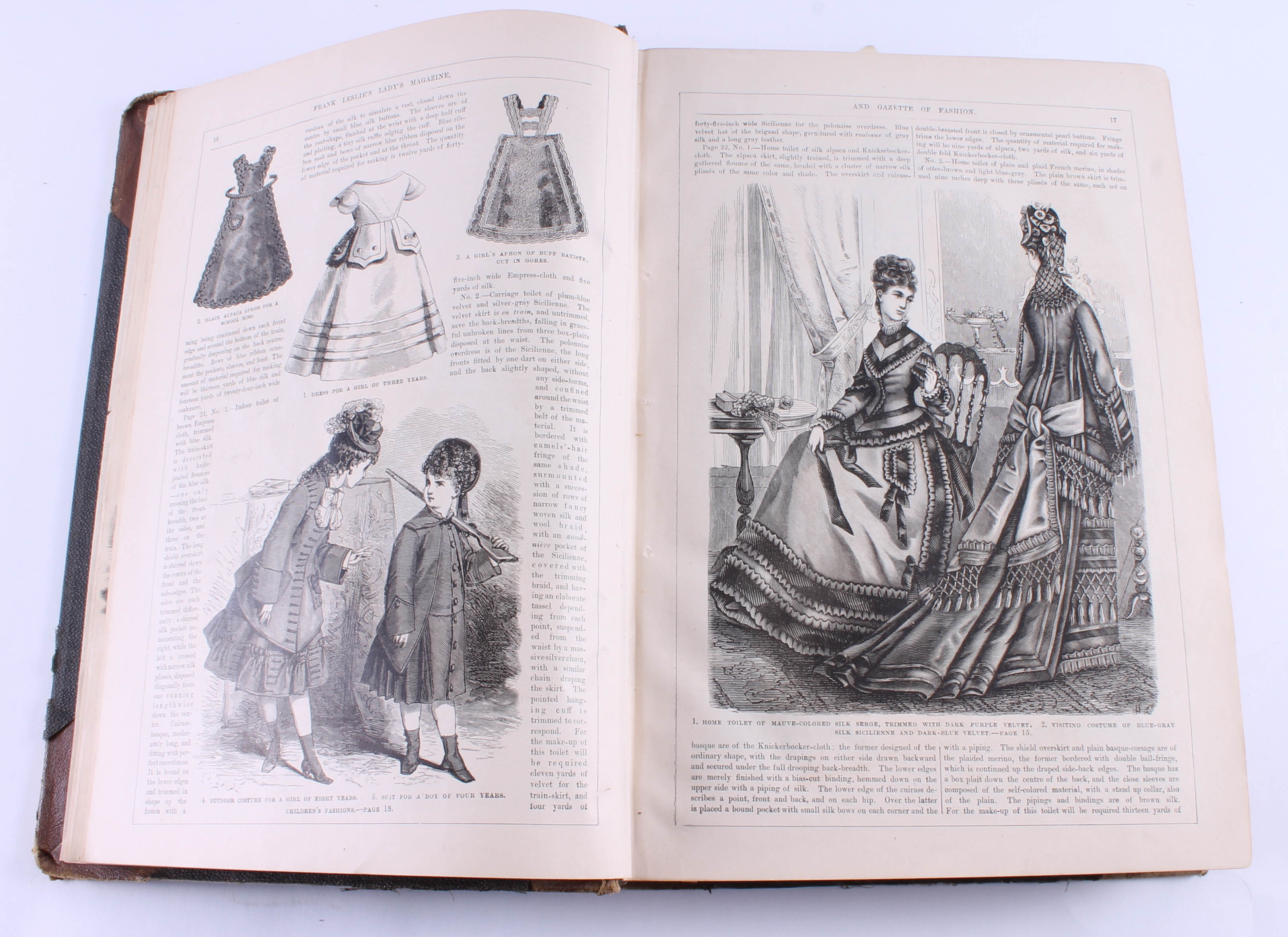 Antique "Frank Leslie's Lady's Magazine" Volume 38