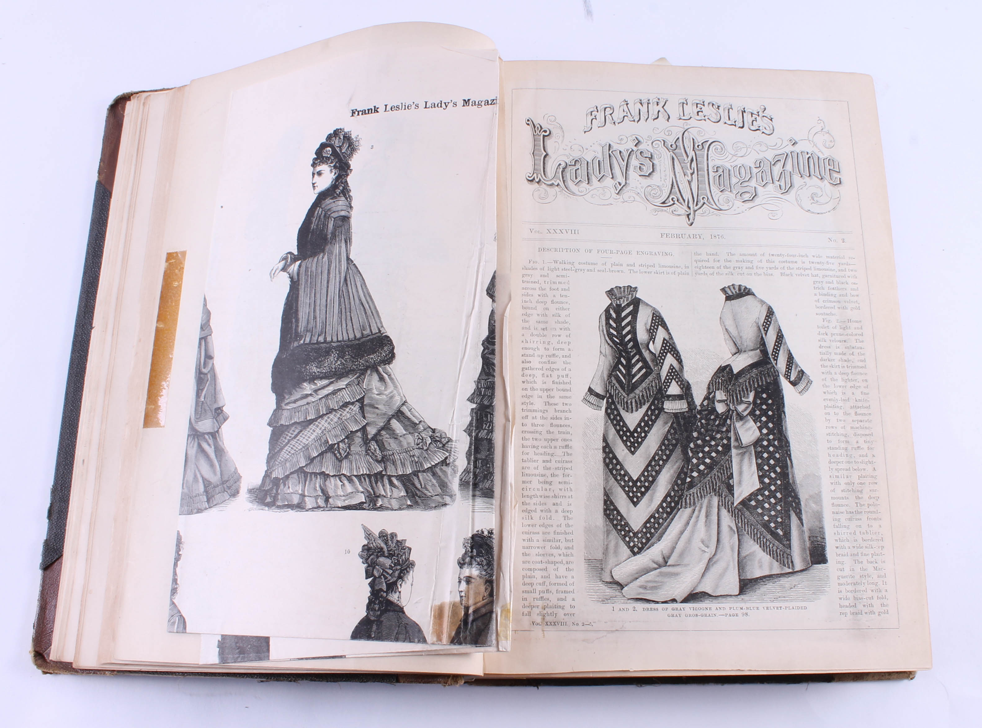 Antique "Frank Leslie's Lady's Magazine" Volume 38
