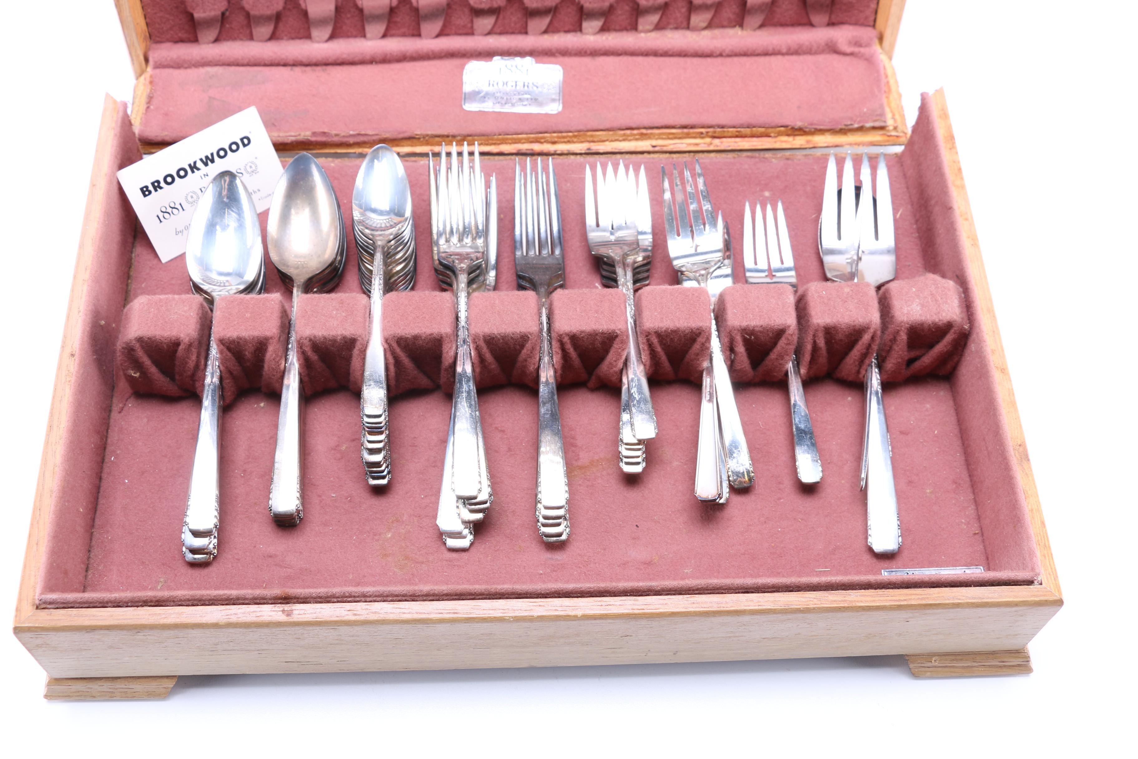 Rogers Oneida Silver Plate "Brookland-Banbury" Flatware