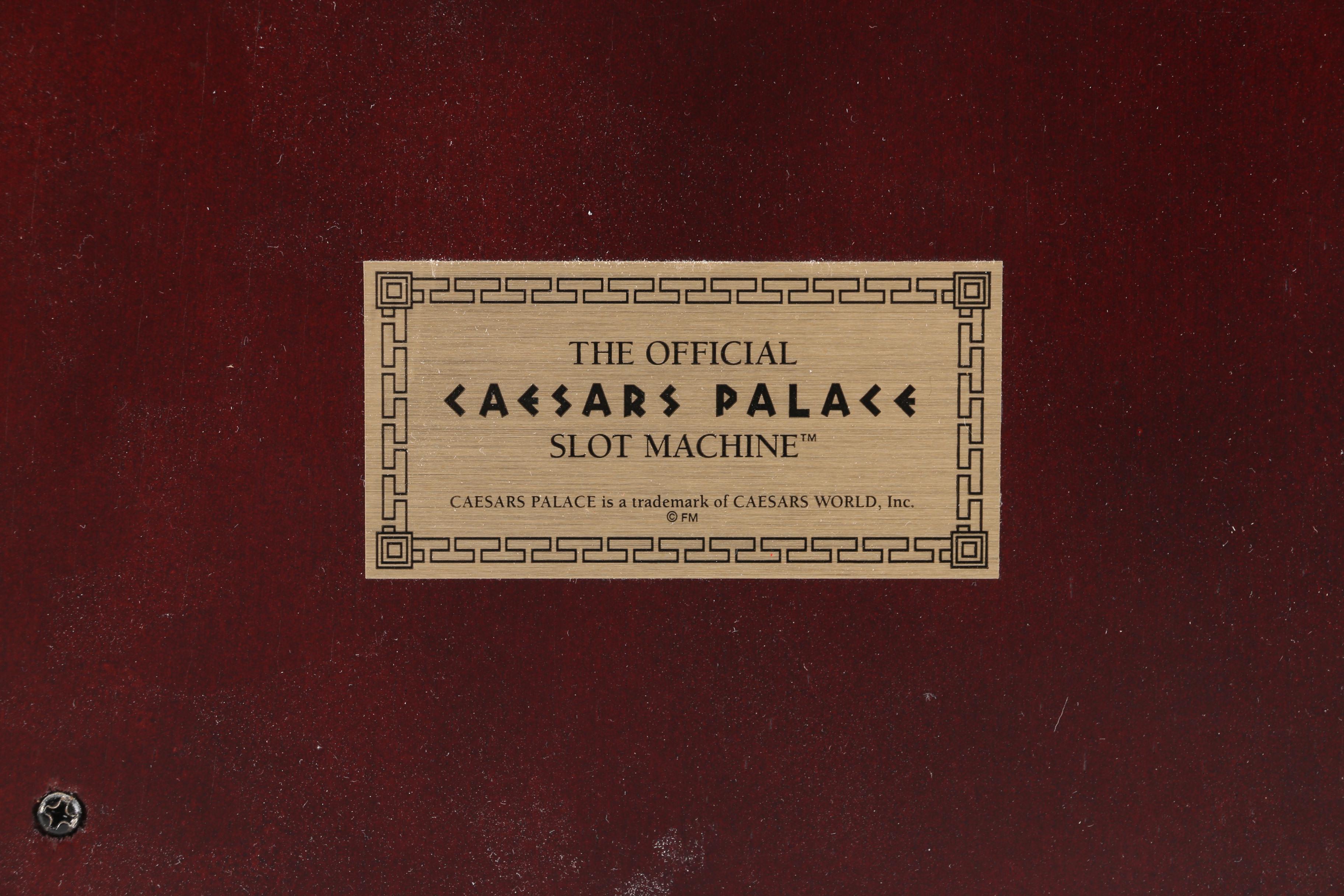 Franklin Mint "Caesar's Palace" Slot Machine