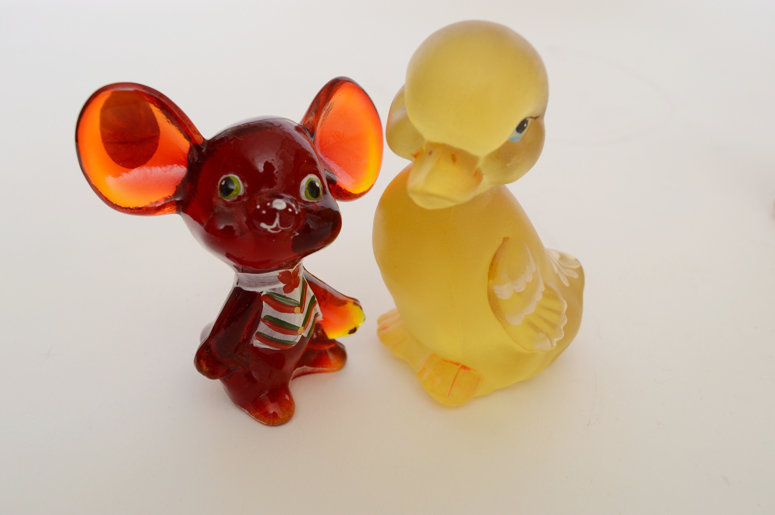 Collection of Artist Signed Fenton Glass Animals