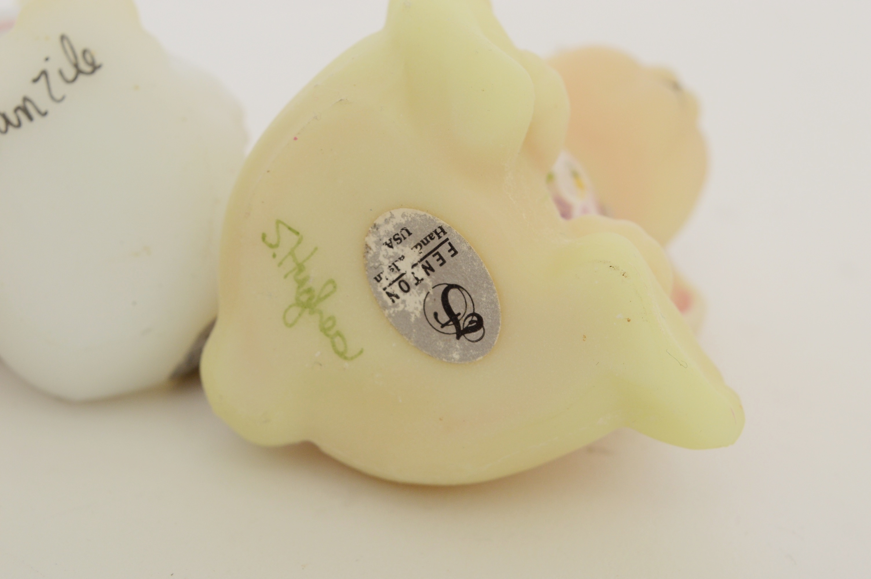 Collection of Artist Signed Fenton Glass Animals