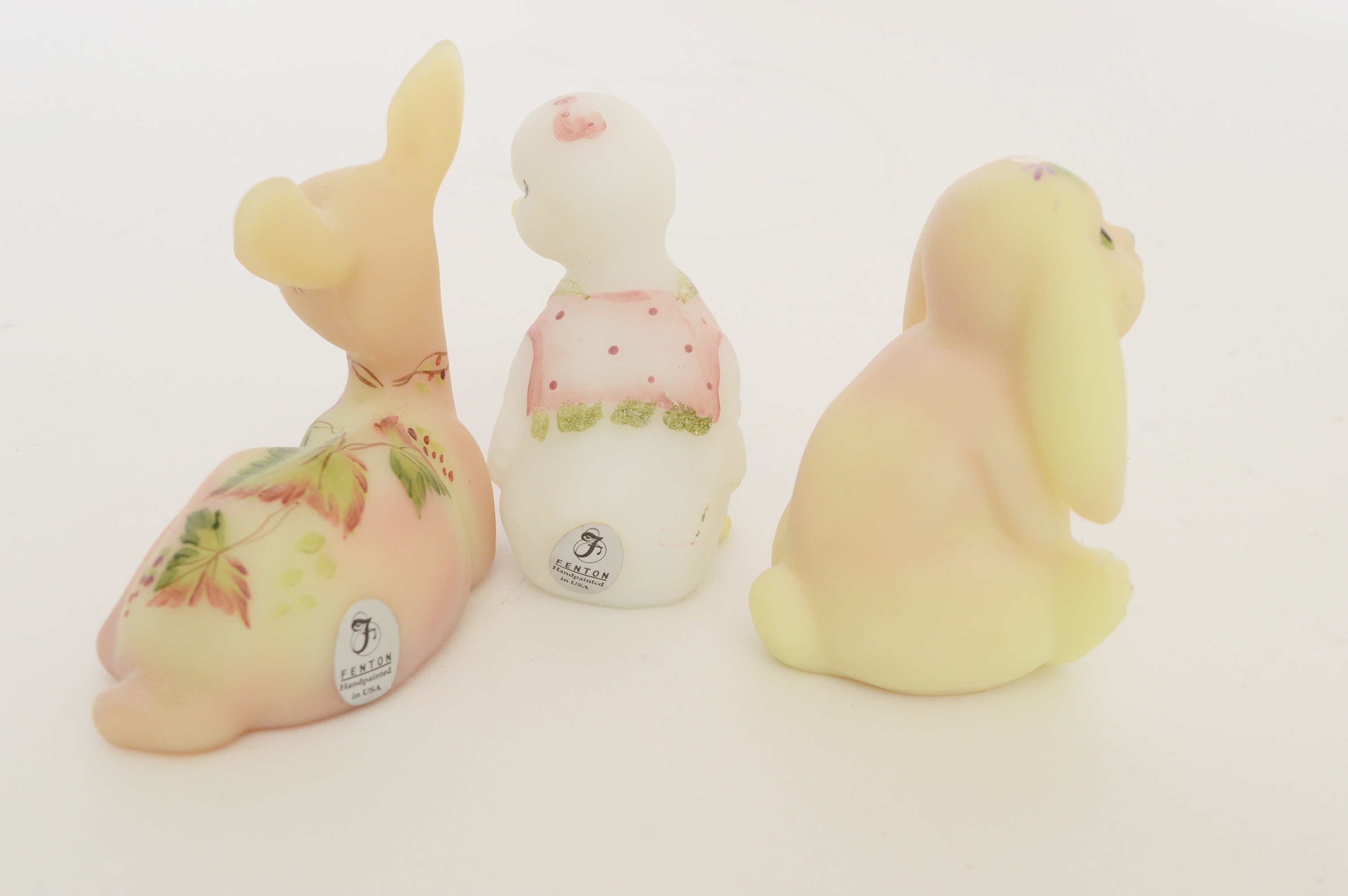 Collection of Artist Signed Fenton Glass Animals