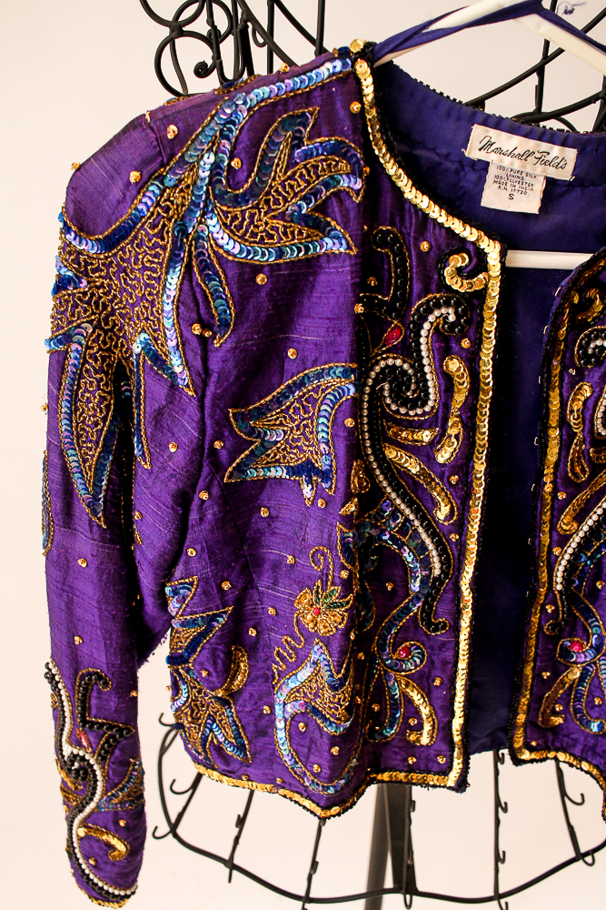 Vintage Sequin Cropped Blazers