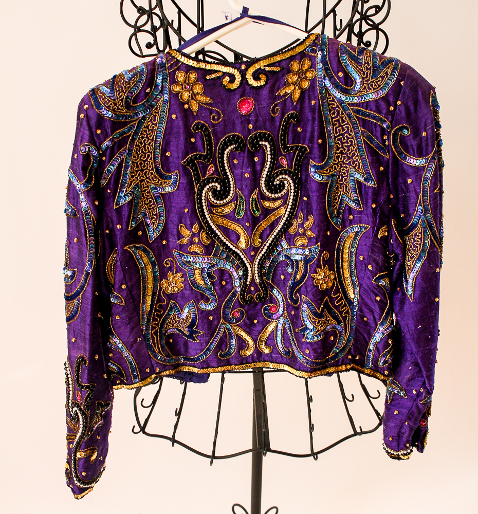 Vintage Sequin Cropped Blazers