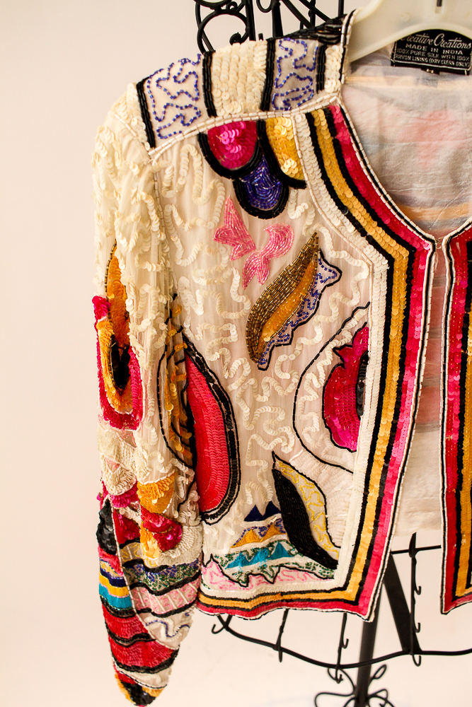 Vintage Sequin Cropped Blazers