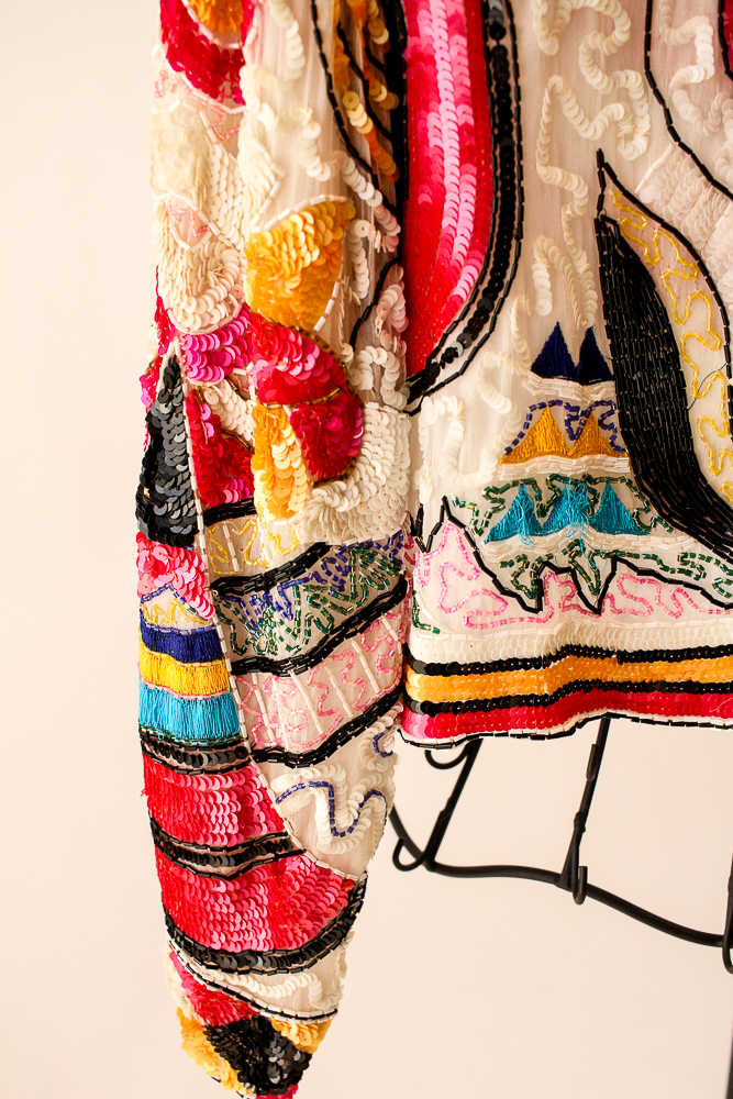 Vintage Sequin Cropped Blazers