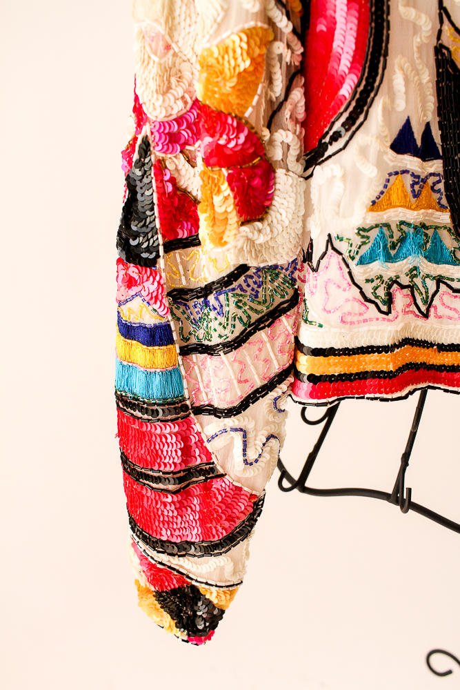 Vintage Sequin Cropped Blazers