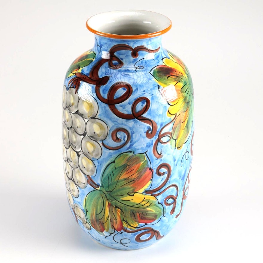 Hand-painted Italian Vase