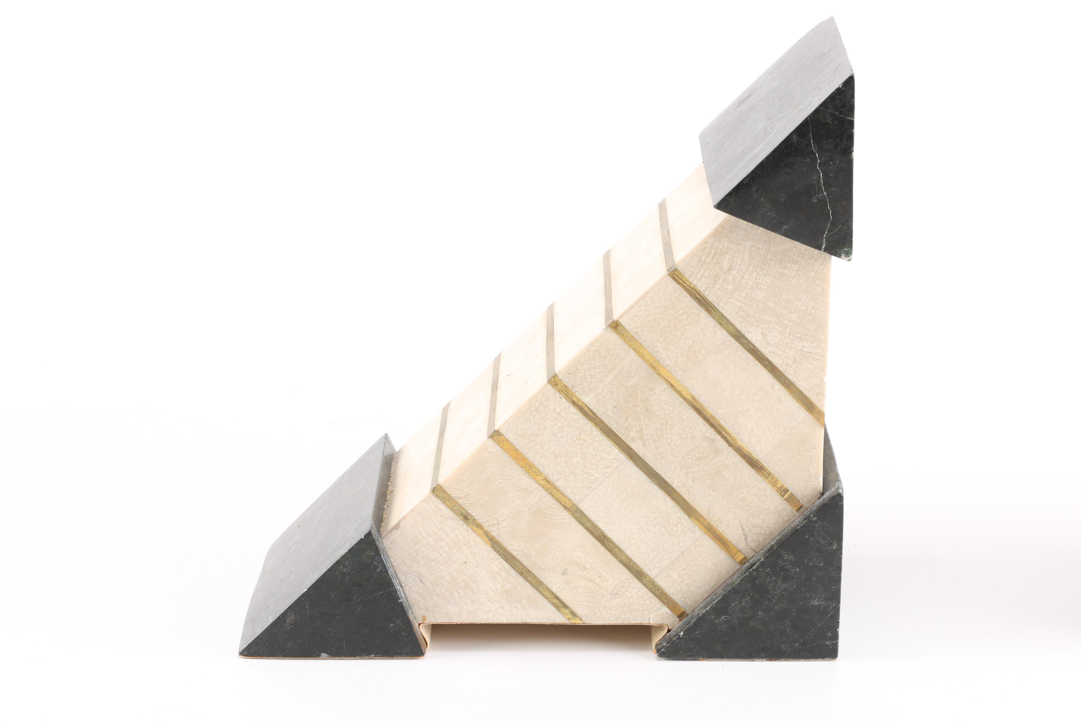 Angular Marble Bookends