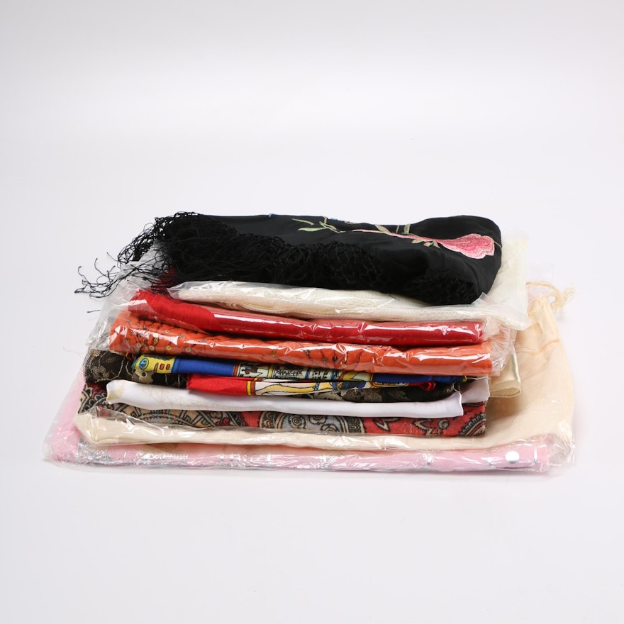 Purse and Fashion Scarf Assortment Including Laura Scott