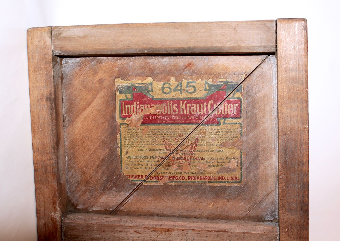 Antique Indianapolis Kraut Cutter
