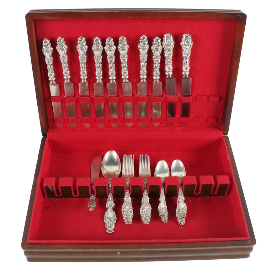 "Lily" Antique Sterling Silver Flatware by Whiting