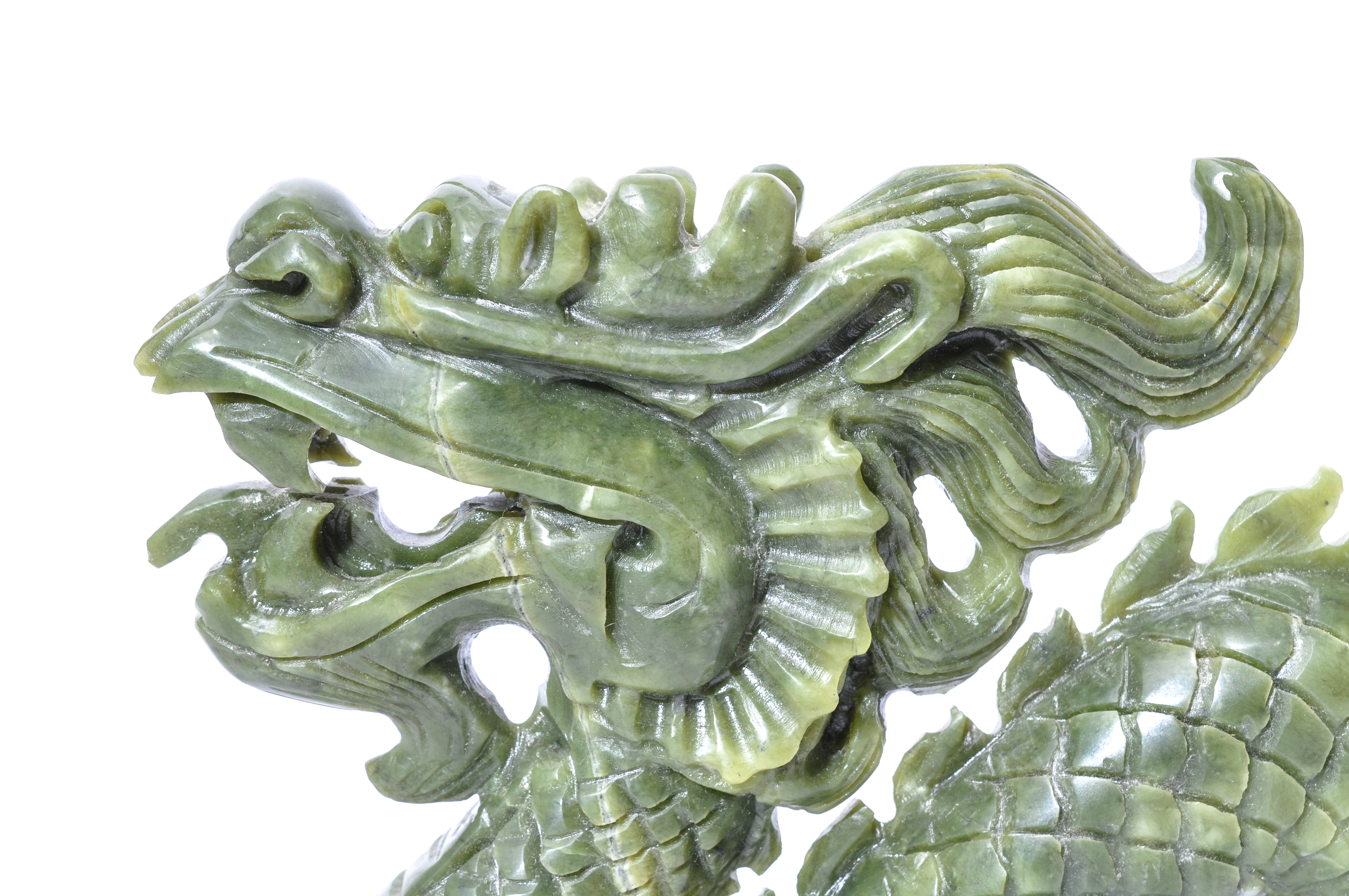 Chinese Carved Jadeite Dragon