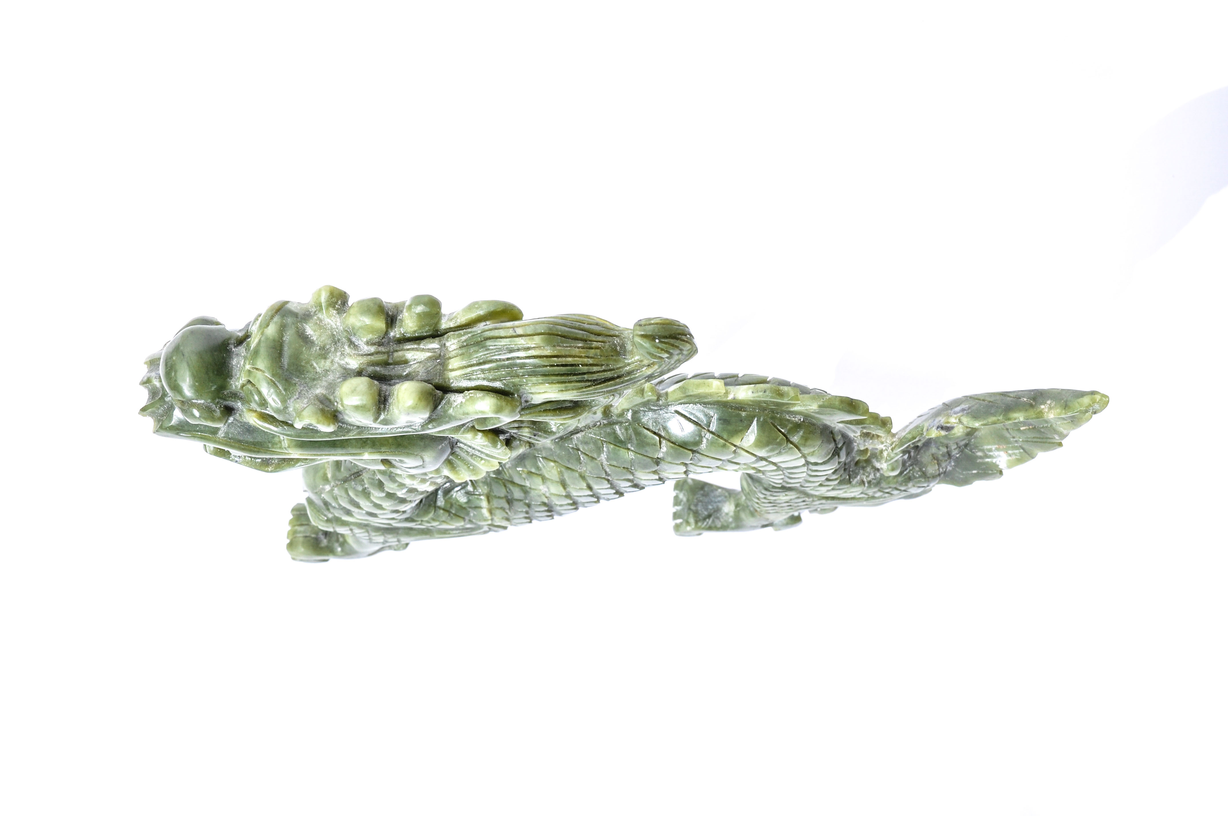 Chinese Carved Jadeite Dragon