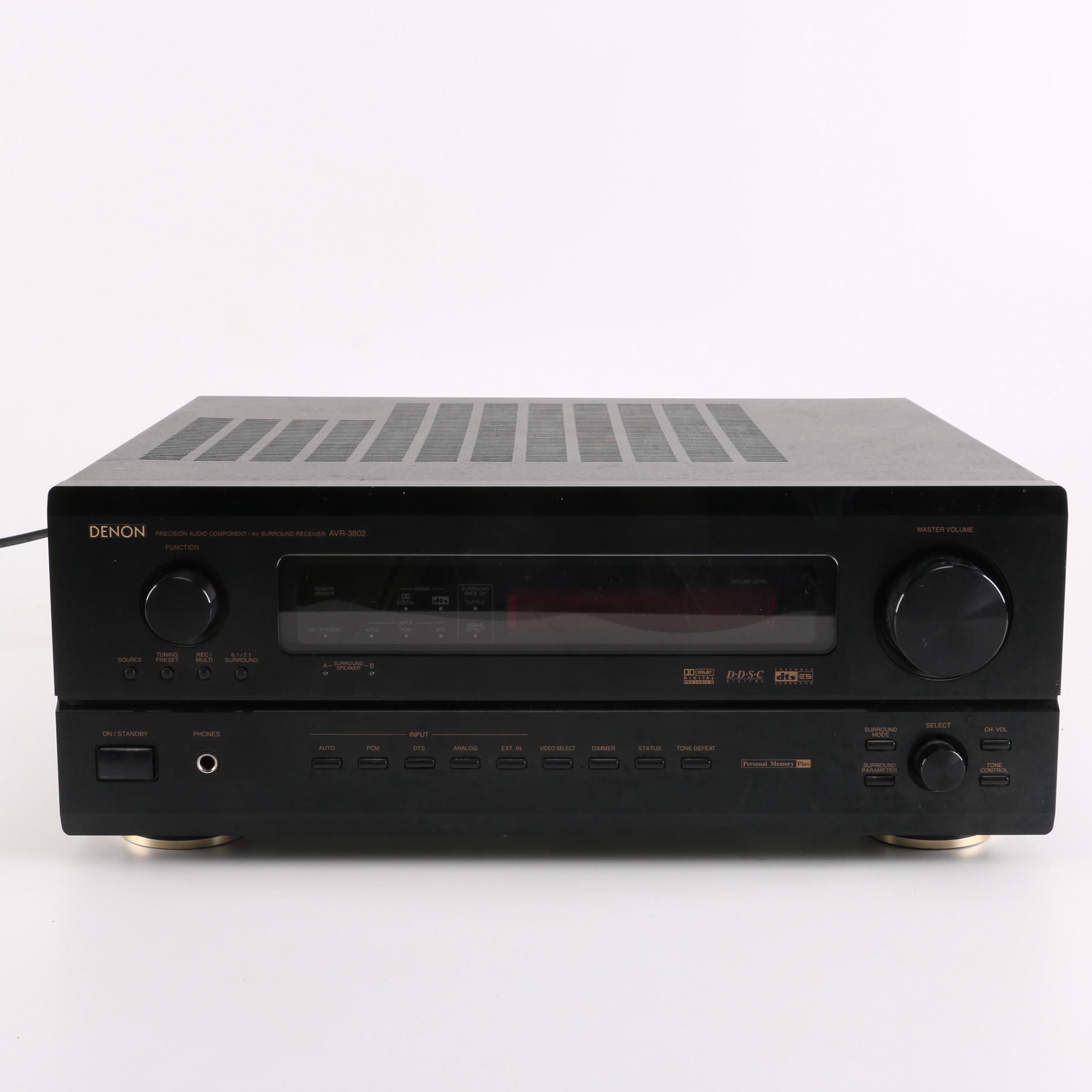Denon AVR-3802 Surround Sound Stereo Receiver