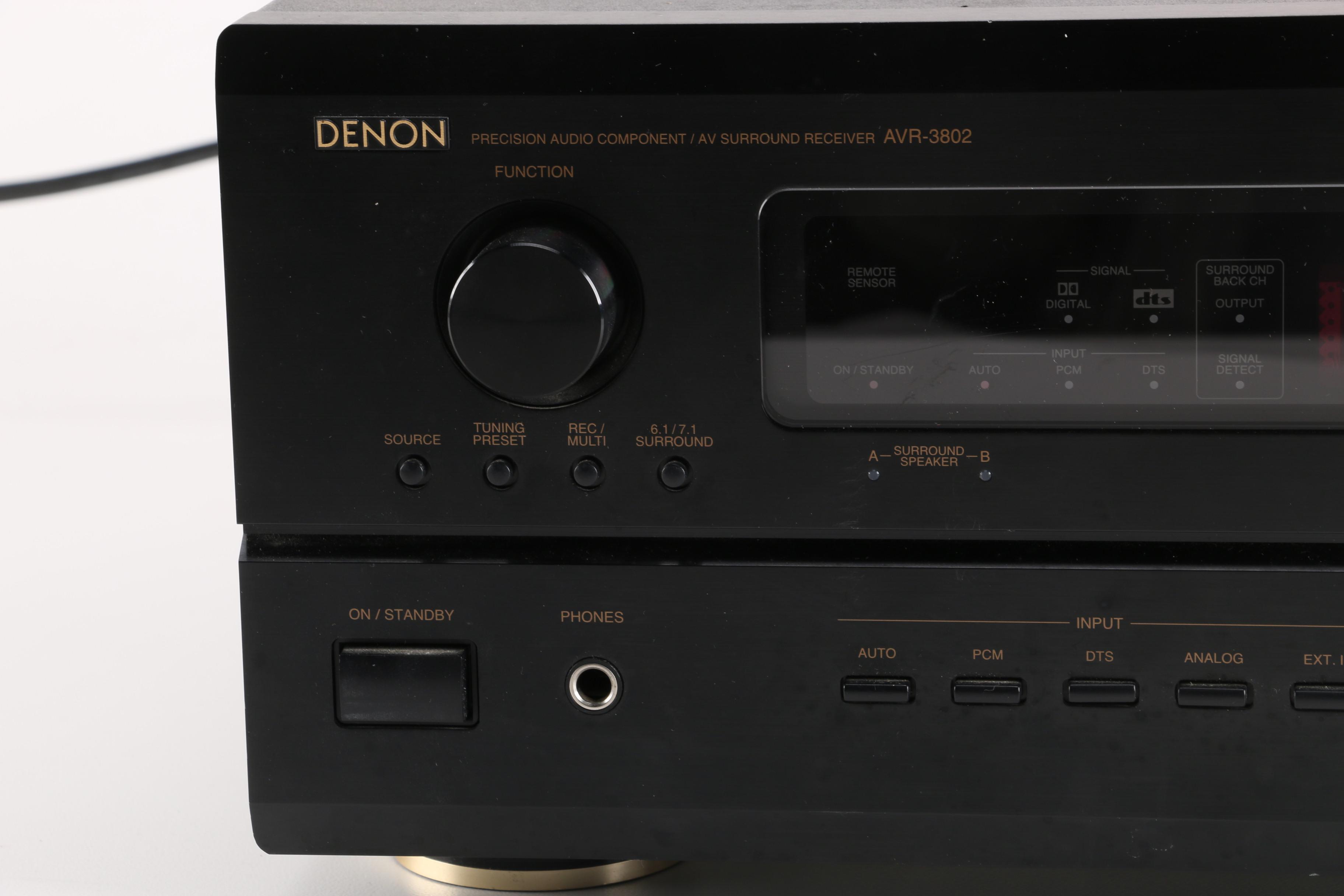 Denon AVR-3802 Surround Sound Stereo Receiver