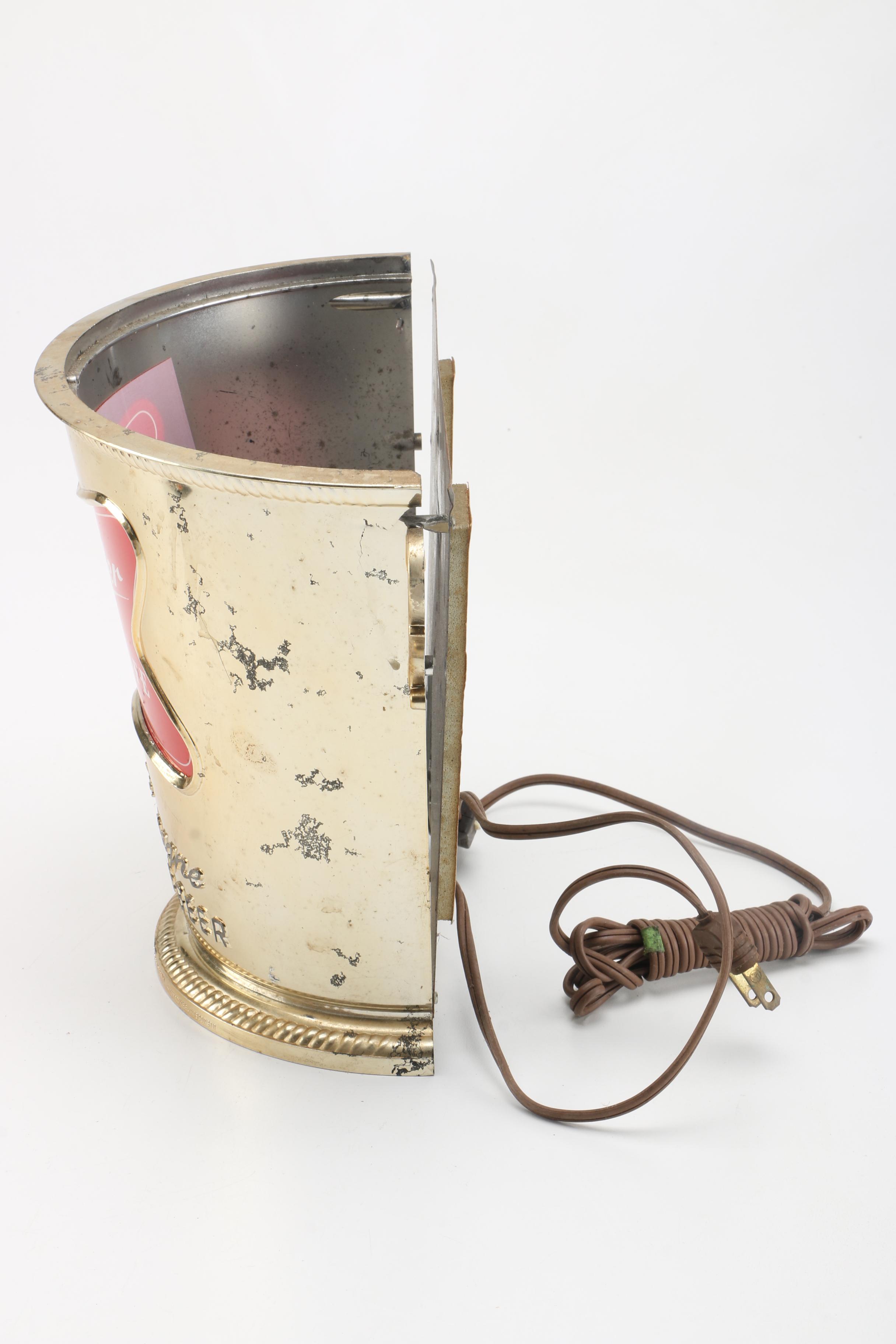 Miller High Life Sign And Trays