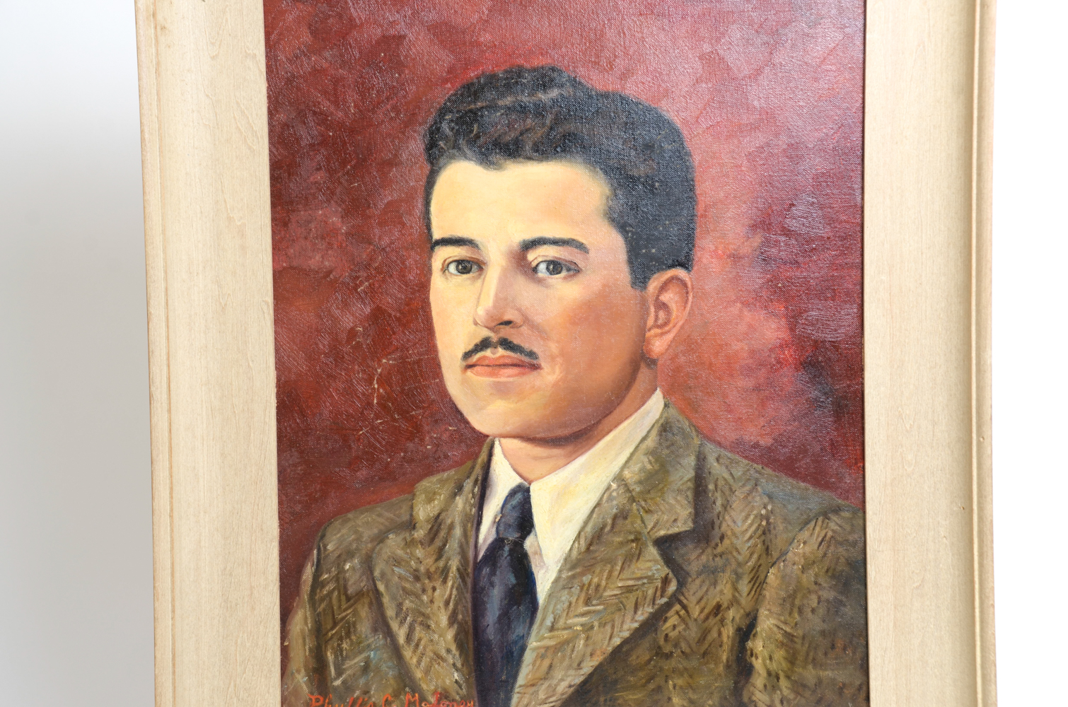 Phyllis C. Maloney Oil Painting Portrait of a Young Man