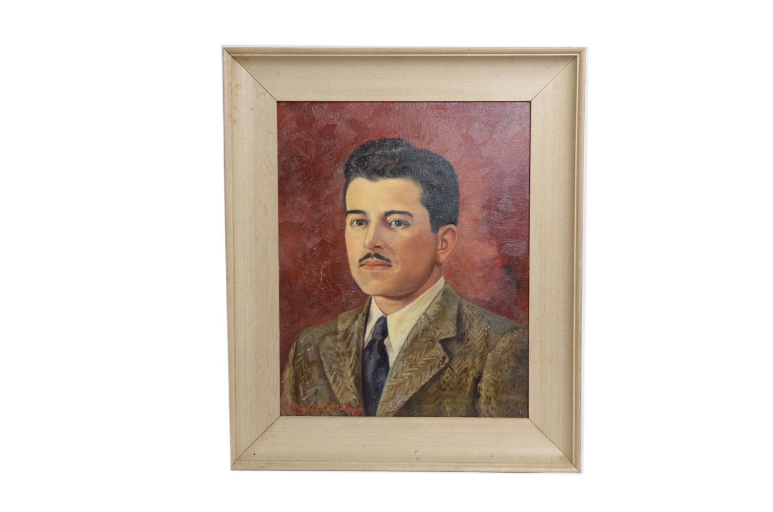Phyllis C. Maloney Oil Painting Portrait of a Young Man