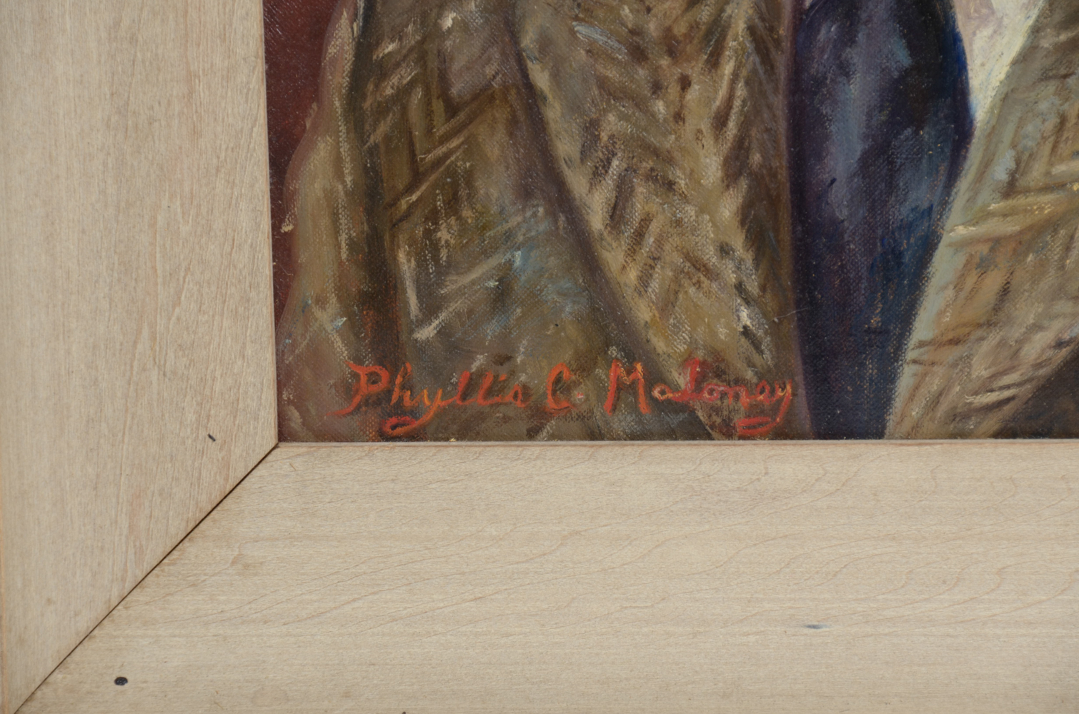 Phyllis C. Maloney Oil Painting Portrait of a Young Man