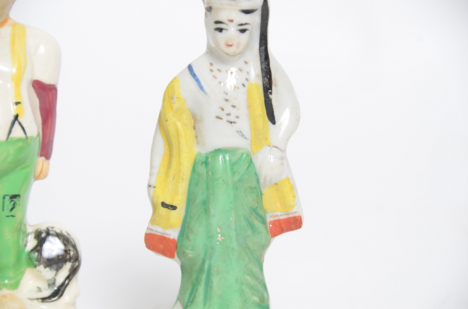 Pair of Vintage Porcelain Figurines Made in Occupied Japan