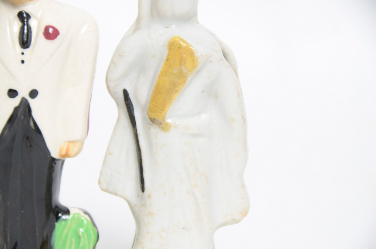 Pair of Vintage Porcelain Figurines Made in Occupied Japan