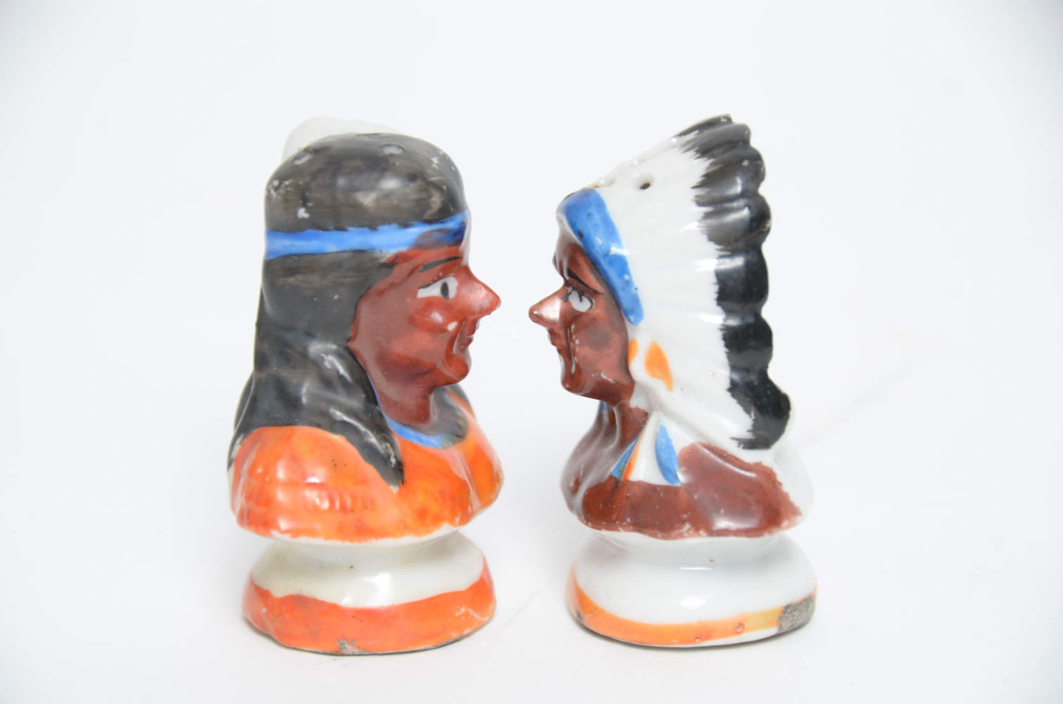 Vintage Figural Salt and Pepper Shakers Made in Occupied Japan
